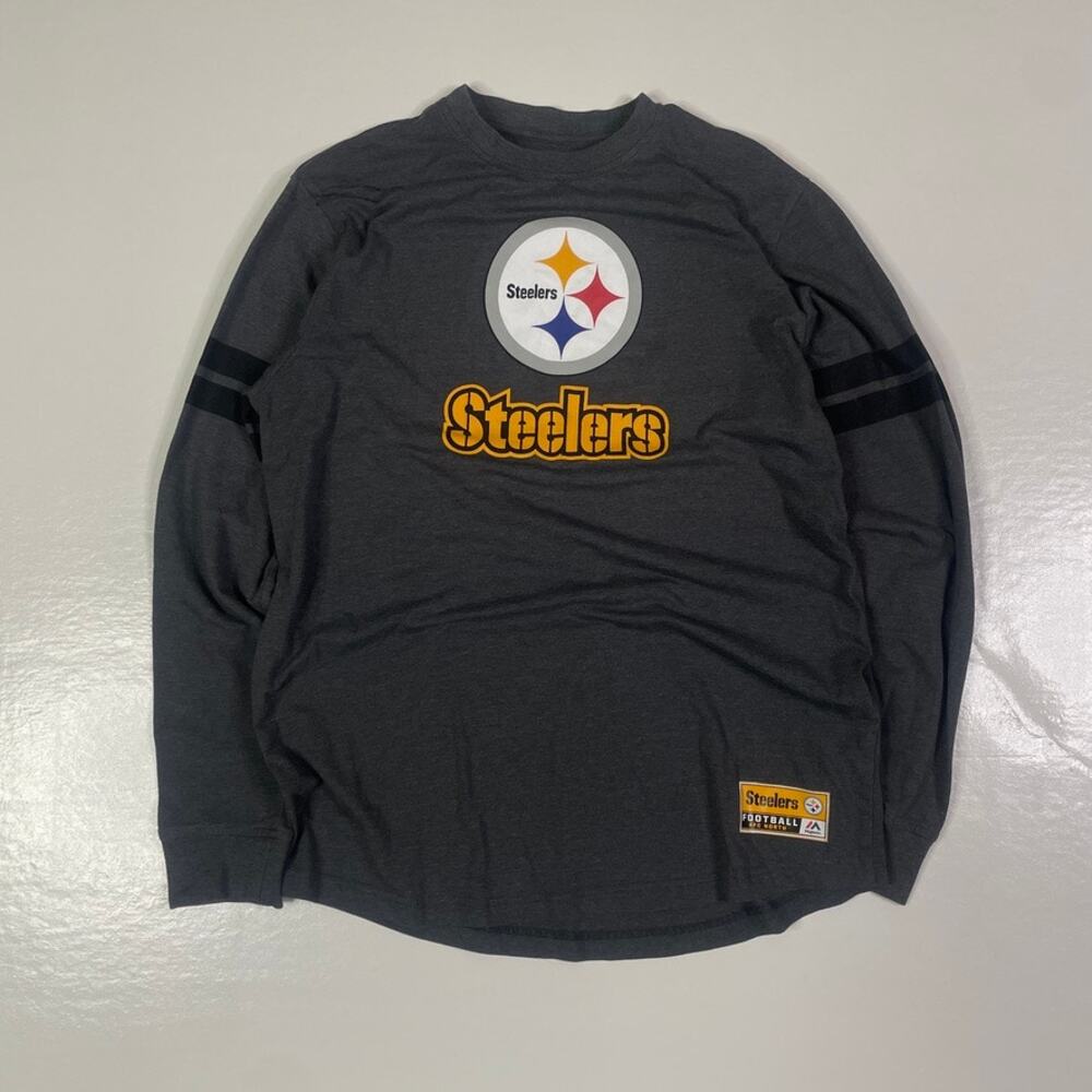 Majestic Pittsburgh Steelers Long Sleeve Shirt Men's Large